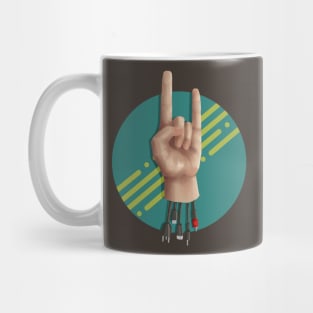 Plugged In(striped/lime) Mug